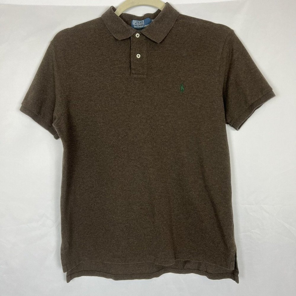 Polo Ralph Lauren Shirt Adult X-Large Brown Classic Fit Casual Golf Rugby Men XL